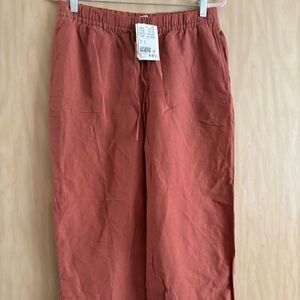 Rust Orange Linen Pants